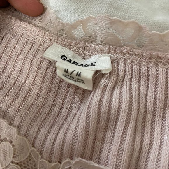 Pink Lace Garage Top. - Picture 2 of 2